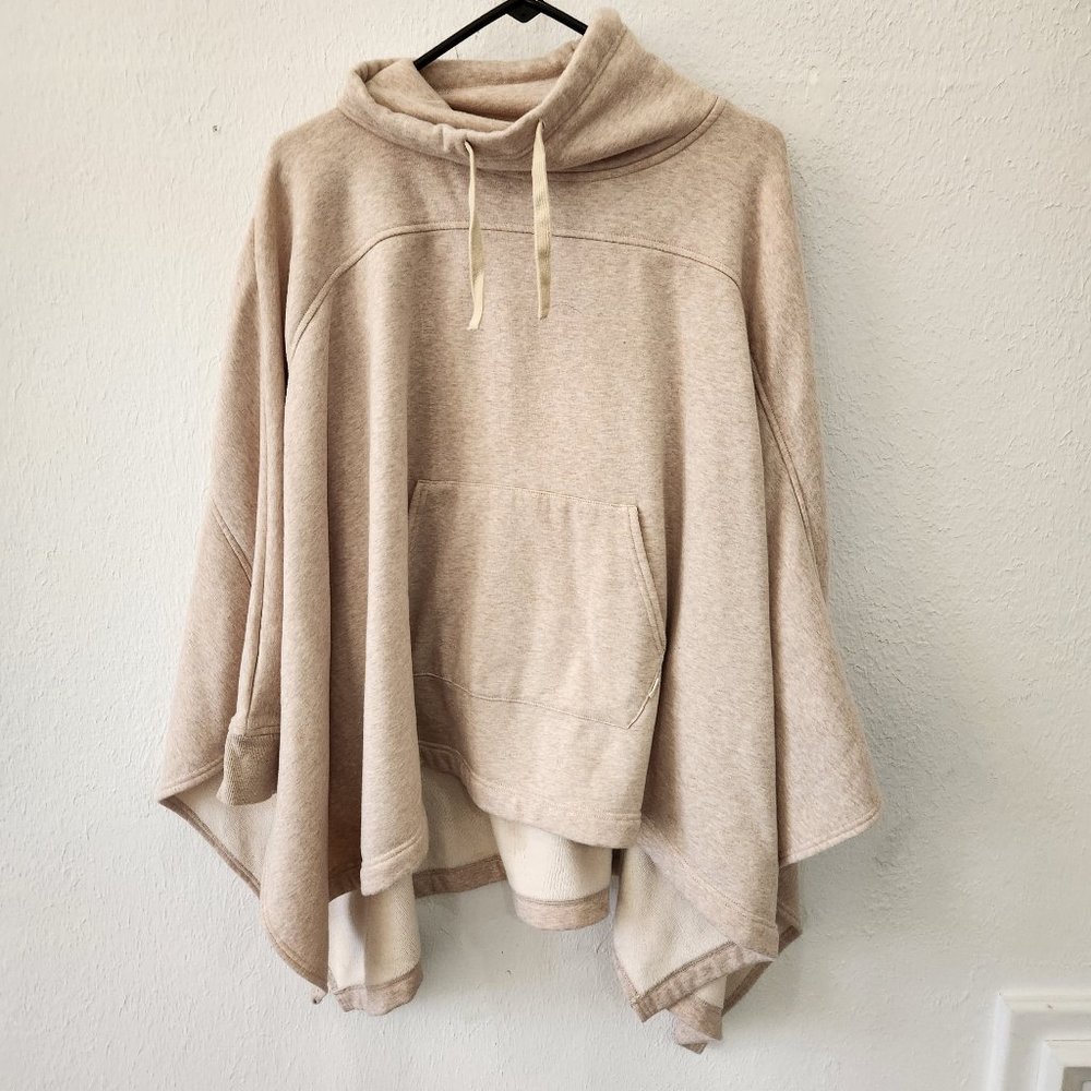 UGG Hoodie Womens  XS S Cape Blanket Sweatshirt Boxy Style Sweater